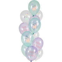 Balniky latexov Unicorn Rainbows 33 cm, 12 ks