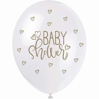 Balóniky latexové "Baby shower" 30 cm, 5 ks