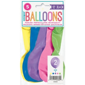Balnky latexov . 2 s hvzdikami 30 cm 5 ks