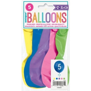 Balnky latexov . 5 s hvzdikami 30 cm 5 ks