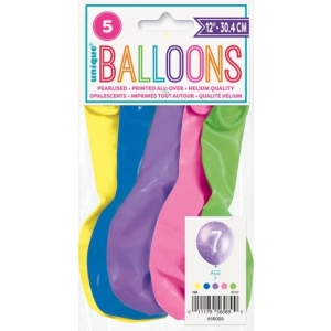 Balnky latexov . 7 s hvzdikami 30 cm 5 ks