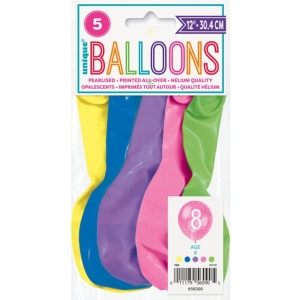 Balnky latexov . 8 s hvzdikami 30 cm 5 ks