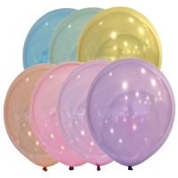 Balniky latexov dekoratrske Droplets mix farieb 13 cm, 100 ks