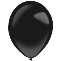 Balóniky latexové dekoratérske Fashion čierne 27,5 cm (50 ks)
