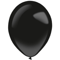 Balniky latexov dekoratrske Fashion ierne 35 cm, 50 ks