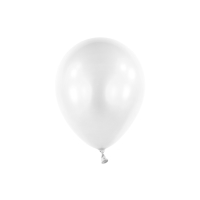Balóniky latexové dekoratérske Pearl biele 12 cm, 100 ks