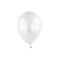 Balniky latexov dekoratrske Pearl biele 12 cm, 100 ks