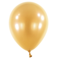 Balniky latexov dekoratrske Pearl zlat 35 cm, 50 ks