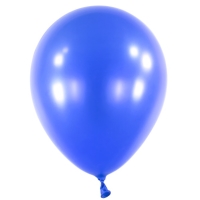 Balóniky latexové dekoratérske metalické modré 35 cm, 50 ks