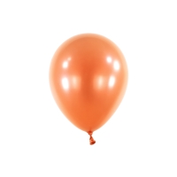 Balónky latexové dekoratérské metalické oranžové 12 cm 100 ks