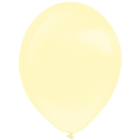 Balóniky latexové dekoratérske perleťové svetlo žlté 27,5 cm (50 ks)