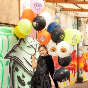 Balnky latexov halloweensk oi 30 cm 6 ks