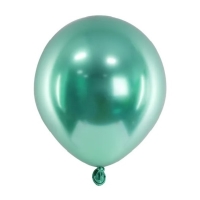 Balóniky latexové lesklé Glossy zelené 12 cm 50 ks