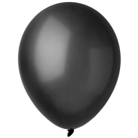Balnky latexov metalick ern 28cm 100ks