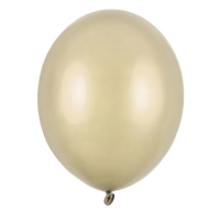 Balnky latexov metalick studen zlat 23 cm 100 ks