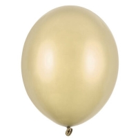 Balniky latexov metalick studen zlat 30 cm 100 ks