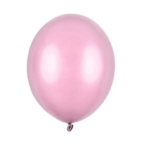Balóniky latexové metalické svetlo ružové 23 cm 100 ks