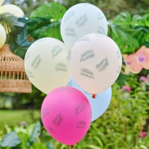 Balónky latexové Palmové listy 30 cm 5 ks