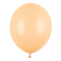 Balnky latexov pastelov svtle broskvov 27 cm 100 ks