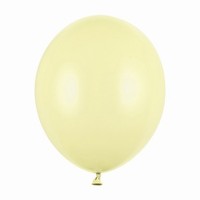 Balnky latexov pastelov svtle lut 12 cm 100 ks