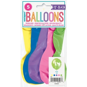 Balnky latexov . 18 s hvzdikami 30 cm 5 ks