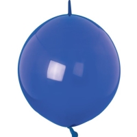 Balóniky latexové spojovacie dekoratérske Crystal modré 15 cm, 100 ks