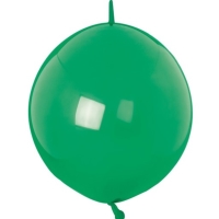 Balóniky latexové spojovacie dekoratérske Crystal zelené 15 cm, 100 ks