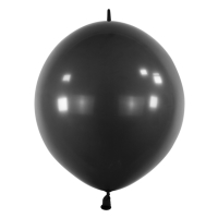 Balóniky latexové spojovacie dekoratérske Fashion čierne 30 cm, 50 ks