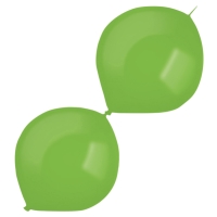 Balóniky latexové spojovacie dekoratérske pastelové zelené 30 cm, 50 ks