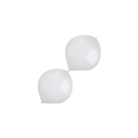 Balóniky latexové spojovacie dekoratérske perleťové biele 15 cm, 100