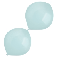 Balóniky latexové spojovacie dekoratérske perleťové mintové 30 cm, 50 ks