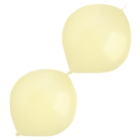 Balóniky latexové spojovacie dekoratérske perleťové vanilkové 30 cm, 50 ks