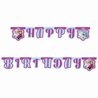 Banner Frozen "Happy Birthday" 2,1 m