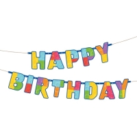Banner Happy Birthday Block 180 cm