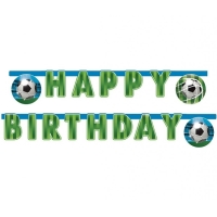 Banner Happy Birthday Futbal 200 cm