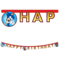 Banner Happy Birthday Sonic 2 m