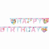 Banner Princezn Disney "Happy birthday" 2 m