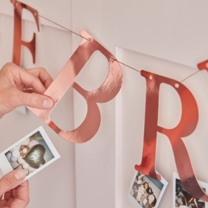 Banner The Bride s kolky na fotky Rose Gold 1,5 m