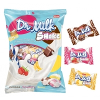 Cukrky pruhovan smotanov Milk Shake 1 kg