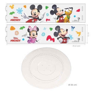 Box na dort plastov Mickey a ptel 25 x 12 cm