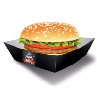 Boxy na Burgery papierové BbQ&Grill Party 13x13 cm, 4 ks