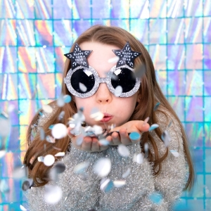 Brýle HNY stříbrné hvězdy