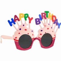 Okuliare muffiny "Happy birthday"