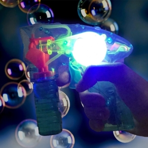 Bublifuk Pistole s LED modr 56 ml
