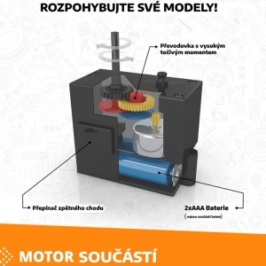 Engino Creative Builder 50 model s motorkem