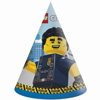 Čiapočky papierové Lego City 6 ks