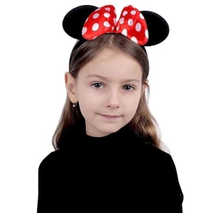 Čelenka Minnie Mouse červená