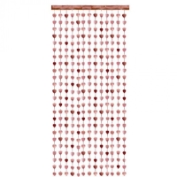 Clona fliov, srdieka Rose gold 100 x 245 cm