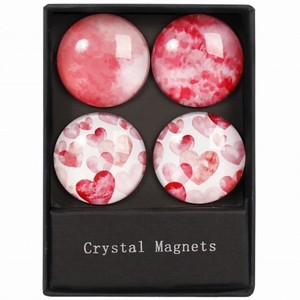 Krystalov magnetky Srdce 4 ks
