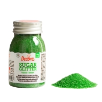 Cukrárske zdobenie Cukrový piesok zelený 100 g